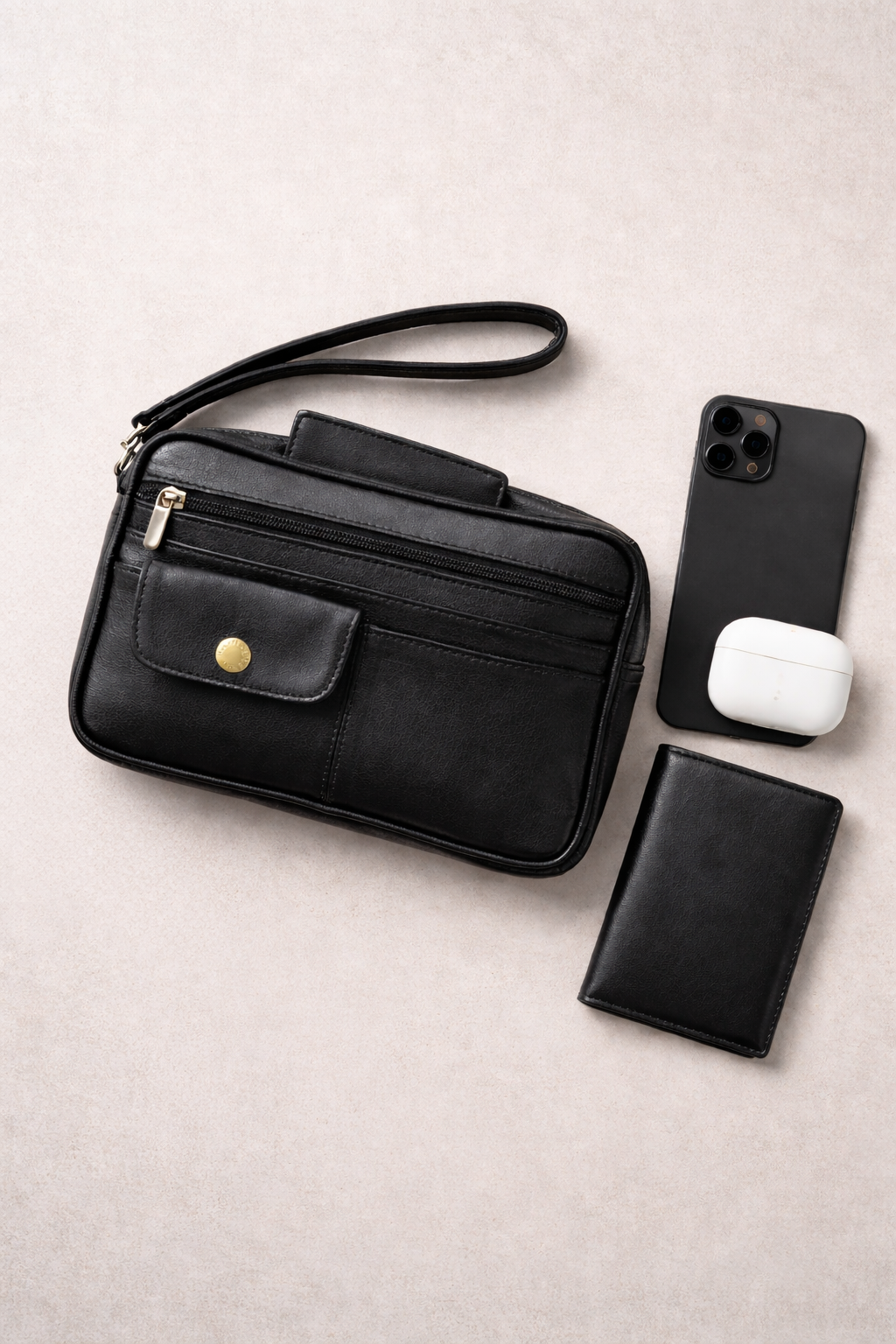 RAMZANO® | DARIO Pochette Cuir Premium