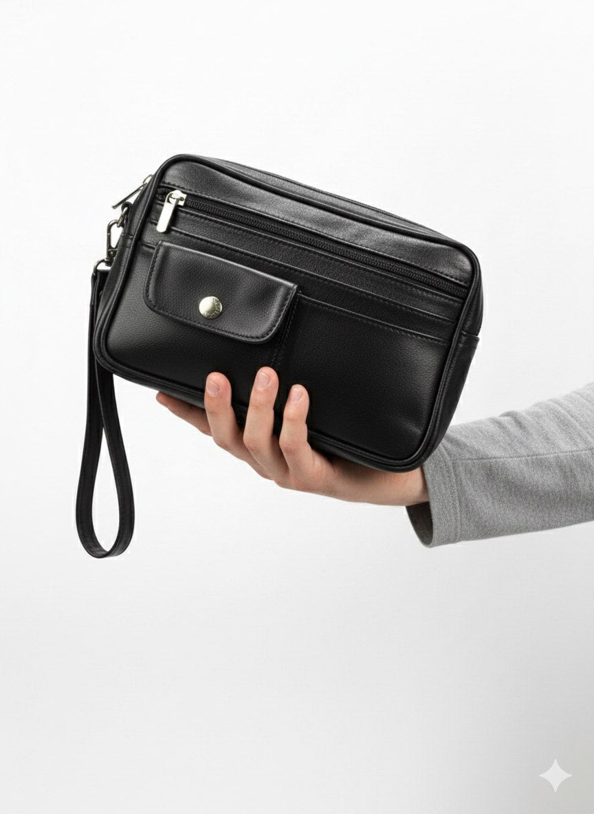 RAMZANO® | DARIO Pochette Cuir Premium