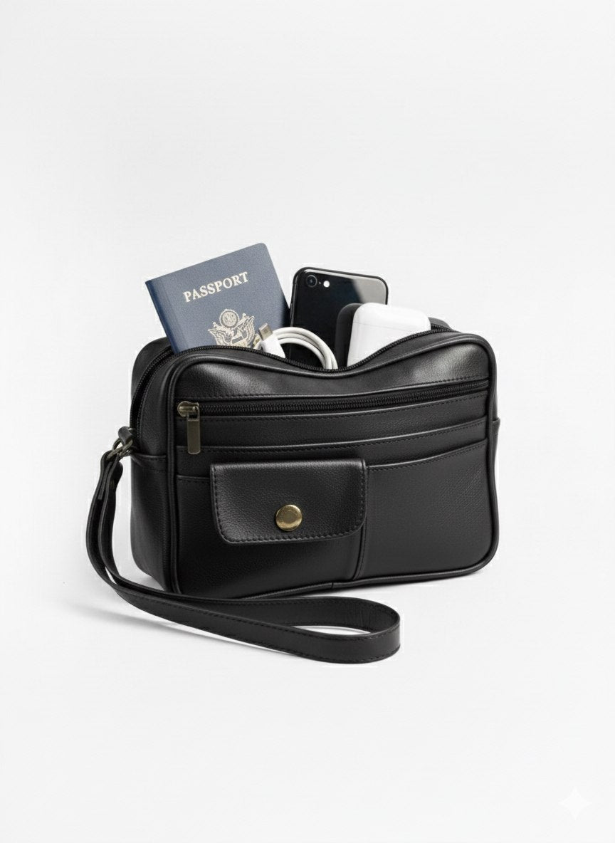 RAMZANO® | DARIO Pochette Cuir Premium