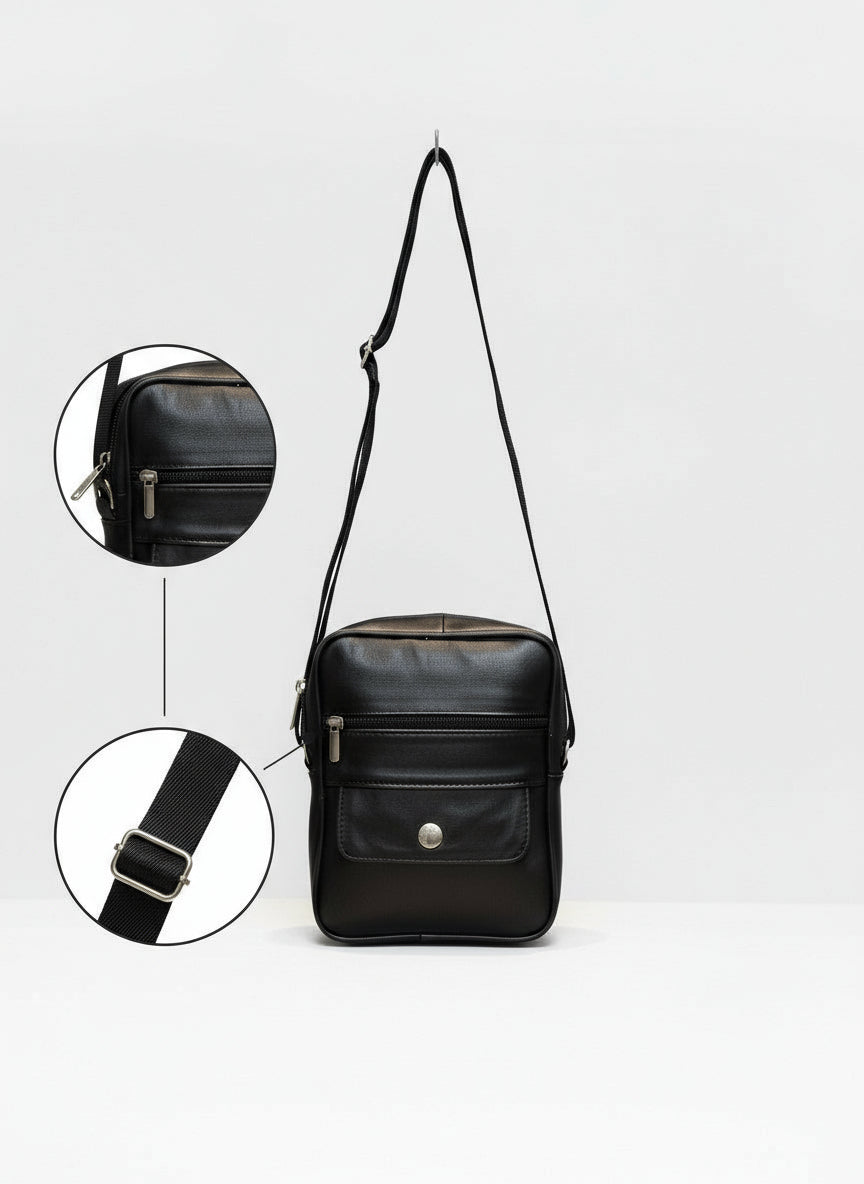 RAMZANO®| ENRICO MZ-Pochette Bandoulière en Cuir